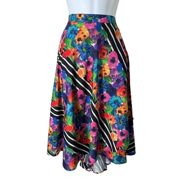 YUMI KIM Floral Multicolor Midi Skirt SK-360 - Picture 2 of 13